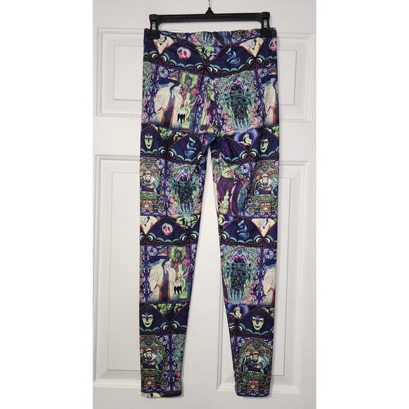 Disney Villains Stained Glass Leggings Size S Ursula Cruella - Picture 4 of 7